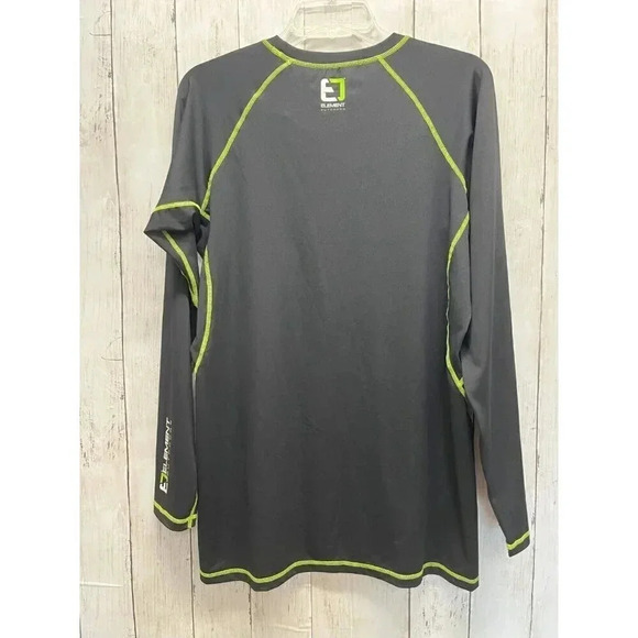 ELEMENT OUTDOOR MENS SIZE M KORE SERIES LONG SLEEVE WICKING BLACK GREEN SHIRT - Picture 2 of 11